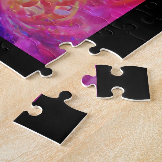 Honeycomb psychedelic digital art legpuzzel (Zijkant)