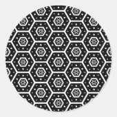 Honeycomb Ronde Sticker (Voorkant)
