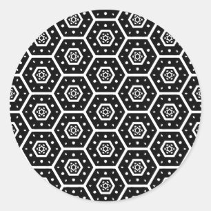 Honeycomb Ronde Sticker