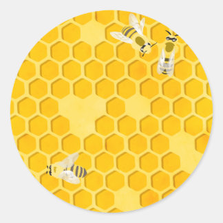 Honeycomb Ronde Sticker