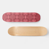 Honeycomb roos roze geometrische hoekbloemontwerp persoonlijk skateboard (Horizontaal)