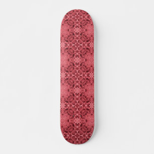 Honeycomb roos roze geometrische hoekbloemontwerp persoonlijk skateboard