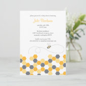 Honeycomb Shower / partijuitnodiging Kaart (Staand voorkant)