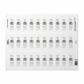 Honeycomb Skep Return Address Label White (Full Sheet)