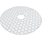 Honeycomb Taupe Neutrale Patroonhouder Kerstboom Rok (Gekanteld)