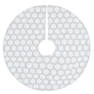 Honeycomb Taupe Neutrale Patroonhouder Kerstboom Rok