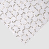 Honeycomb Taupe Neutrale Patroonhouder Tissuepapier (Detail)