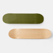 Honeycomb - v2 - Zwart en geel Skateboard (Horizontaal)