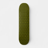 Honeycomb - v2 - Zwart en geel Skateboard (Voorkant)