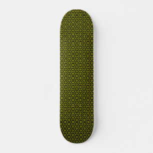 Honeycomb - v2 - Zwart en geel Skateboard