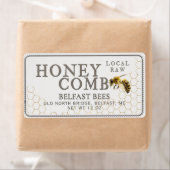 Honeycomb: Verzendlabel met realistische bijen (Insitu)