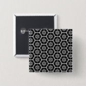 Honeycomb Vierkante Button 5,1 Cm (Voorkant /achterkant)