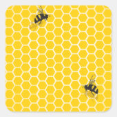 Honeycomb Vierkante Sticker (Voorkant)