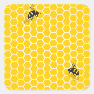 Honeycomb Vierkante Sticker