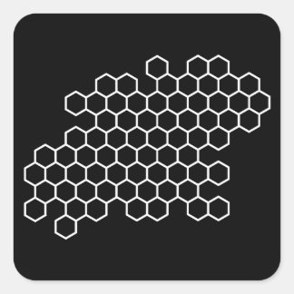 Honeycomb Vierkante Sticker