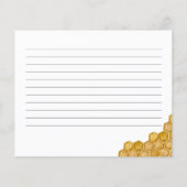 Honeycomb Vrijgezellenfeest Recipe Kaart (Achterkant)