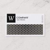 Honeycomb Warm - Logo en panel v2 - zwart Visitekaartje (Voorkant)
