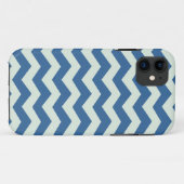 Honeydew Green en Blue Chevron Pattern Case-Mate iPhone Case (Achterkant (horizontaal))