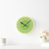 Honeydew Melon Art Cool Pastel Green Kitchen Clock Ronde Klok (Huis)