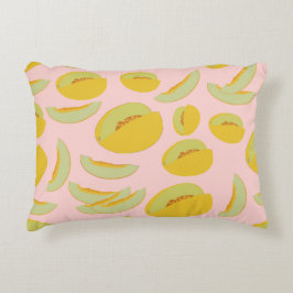 Honeydew Melons Fruit Pattern Accent Kussen