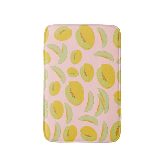 Honeydew Melons Fruit Pattern Badmat (Voorkant Verticaal)