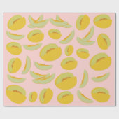 Honeydew Melons Fruit Pattern Cadeaupapier (Vlak)
