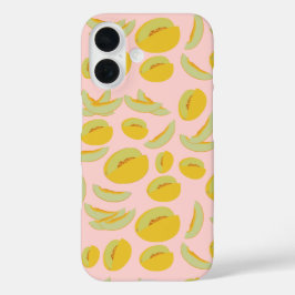 Honeydew Melons Fruit Pattern iPhone 16 Hoesje