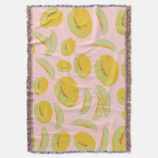 Honeydew Melons Fruit Pattern Deken (Voorkant Verticaal)