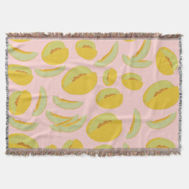 Honeydew Melons Fruit Pattern Deken