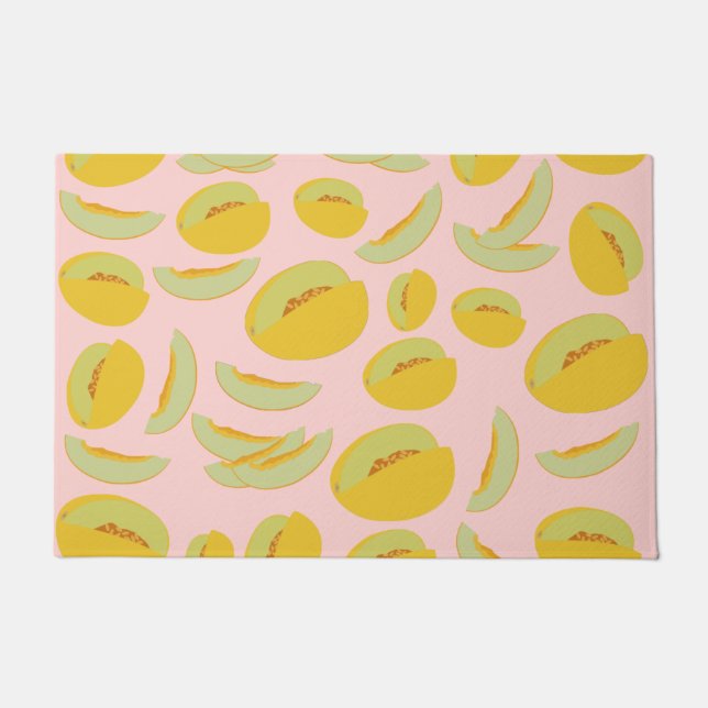 Honeydew Melons Fruit Pattern Deurmat (Voorkant)