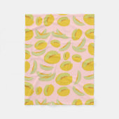 Honeydew Melons Fruit Pattern Fleece Deken (Voorkant)