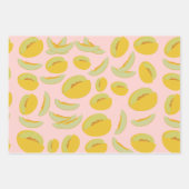 Honeydew Melons Fruit Pattern Inpakpapier Vel (Voorkant 2)