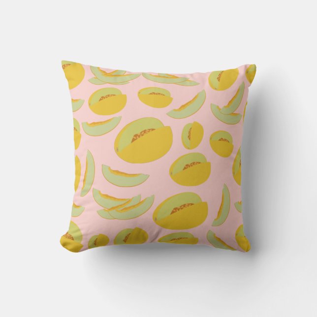 Honeydew Melons Fruit Pattern Kussen (Voorkant)