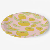 Honeydew Melons Fruit Pattern Papieren Bordje (Gekanteld)