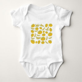 Honeydew Melons Fruit Pattern Romper