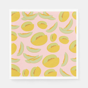 Honeydew Melons Fruit Pattern Servet