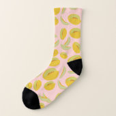 Honeydew Melons Fruit Pattern Sokken (Links - buitenkant)