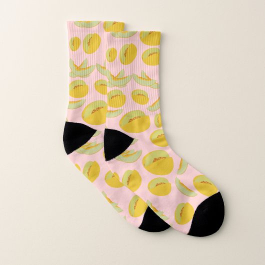 Honeydew Melons Fruit Pattern Sokken (Paar)