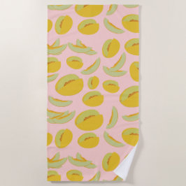 Honeydew Melons Fruit Pattern Strandlaken