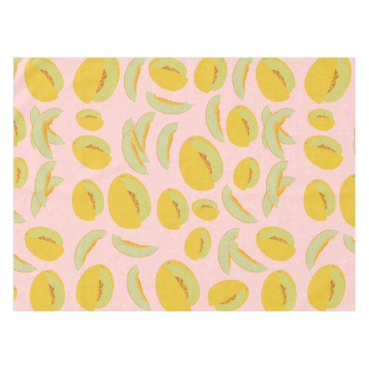 Honeydew Melons Fruit Pattern Tafelkleed (Voorkant (Horizontaal))