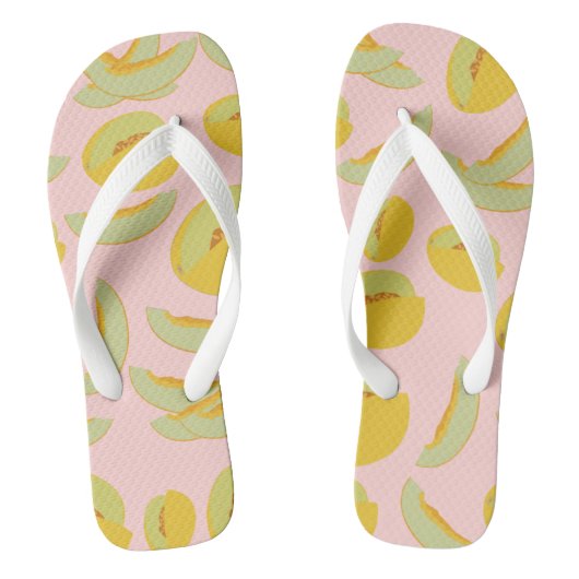 Honeydew Melons Fruit Pattern Teenslippers (Voetbed)