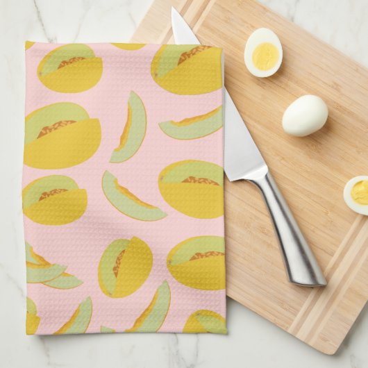 Honeydew Melons Fruit Pattern Theedoek (Quarter Fold)