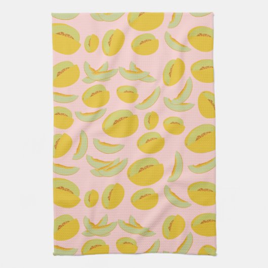 Honeydew Melons Fruit Pattern Theedoek (Verticaal)
