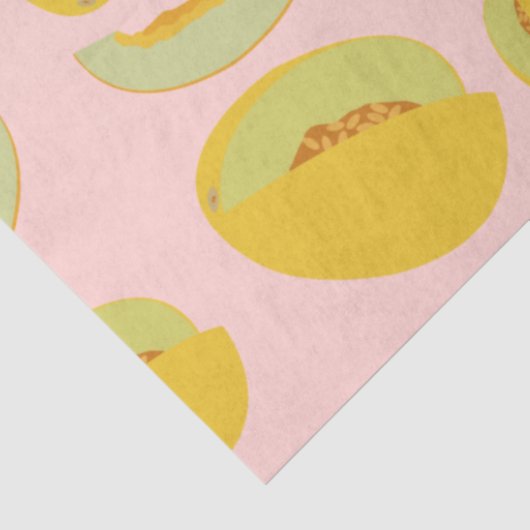 Honeydew Melons Fruit Pattern Tissuepapier (Detail)