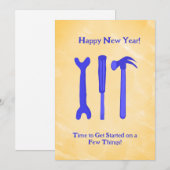 HoneyDo List Nieuwe Jaren Feestdagenkaart (Voorkant / Achterkant)