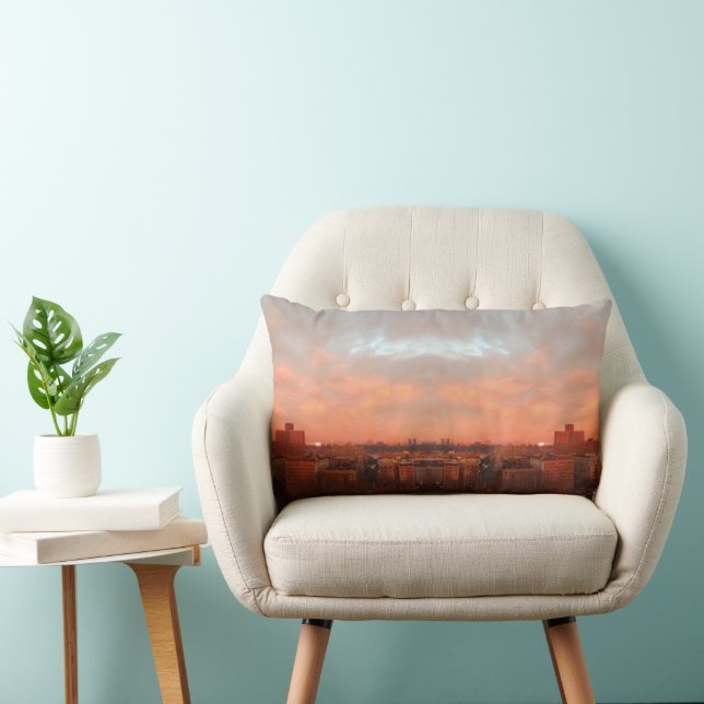 Honeyed Sunrise, Manhattan Style Sierkussen Kussen (Stoel)