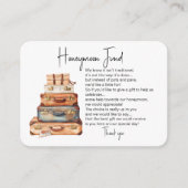 Honeymoon-aanvraag voor huwelijksfonds informatiekaartje (Voorkant)