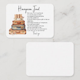 Honeymoon-aanvraag voor huwelijksfonds informatiekaartje