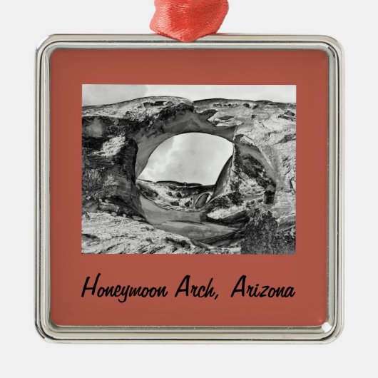 Honeymoon Arch Kerst Arch ingelijst Metal Ornamen Metalen Ornament (Voorkant)