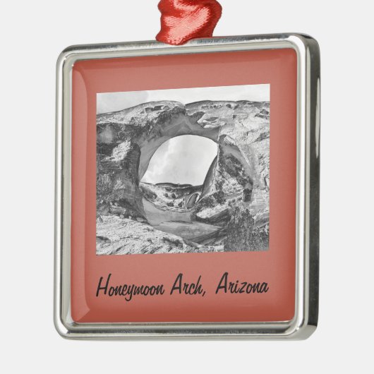 Honeymoon Arch Kerst Arch ingelijst Metal Ornamen Metalen Ornament (Links)